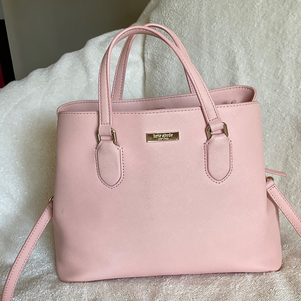 kate spade Light Pink Saffiano Leather Satchel